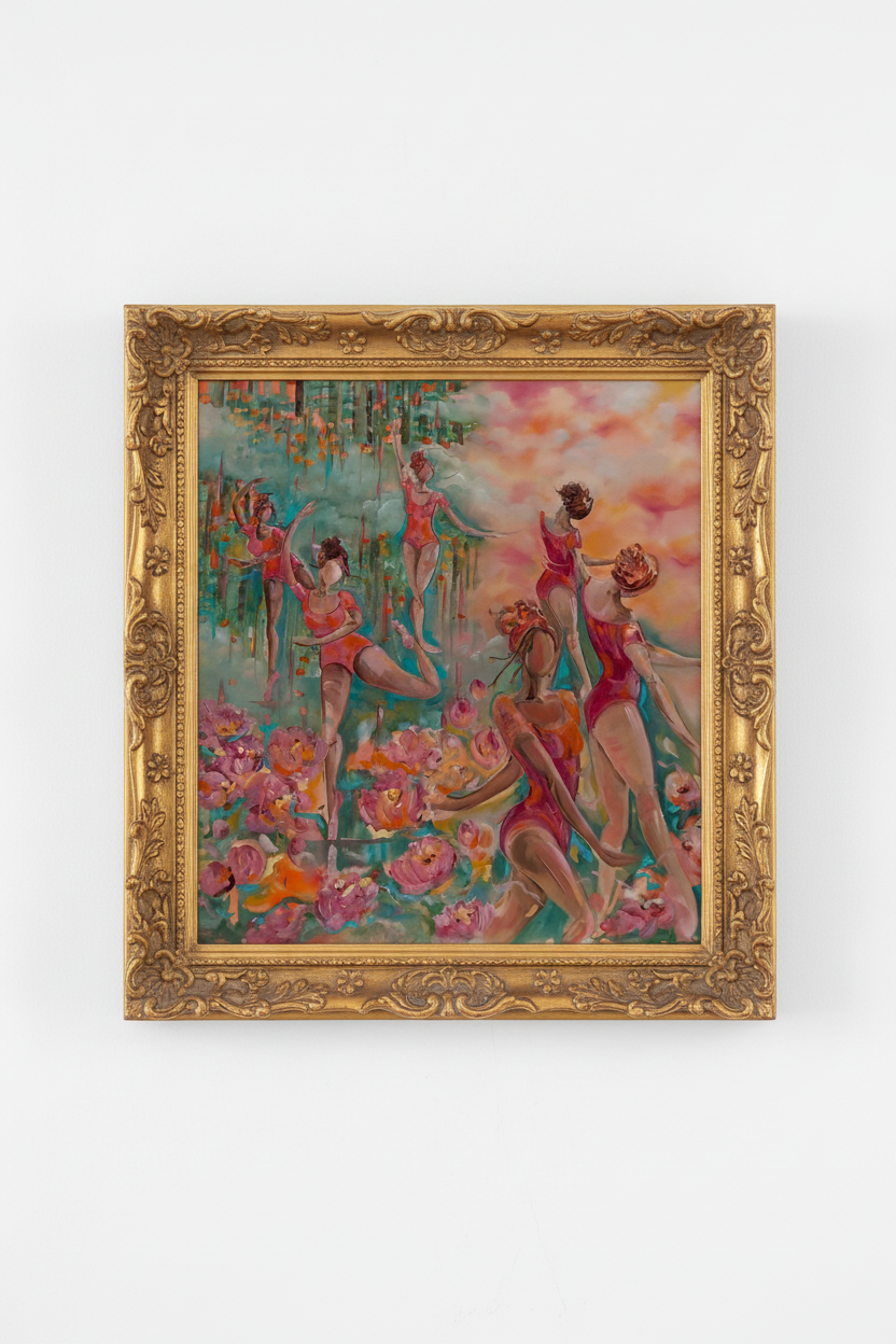 Garden Reverie – Plain Peach Wall