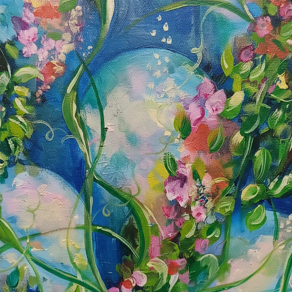 Close-up detail of That Lady's Garden Pt 1