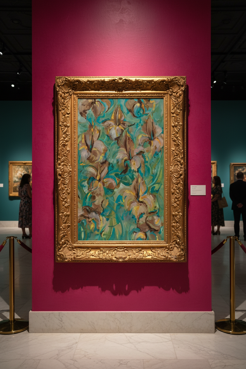 Golden Iris – Fuchsia Gallery Mockup