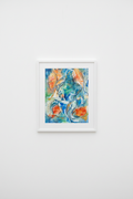 A3 painting gallery wall mockup in white frame