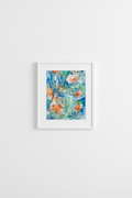A3 painting gallery wall mockup in white frame