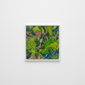 Painting gallery wall mockup in white frame, no mat