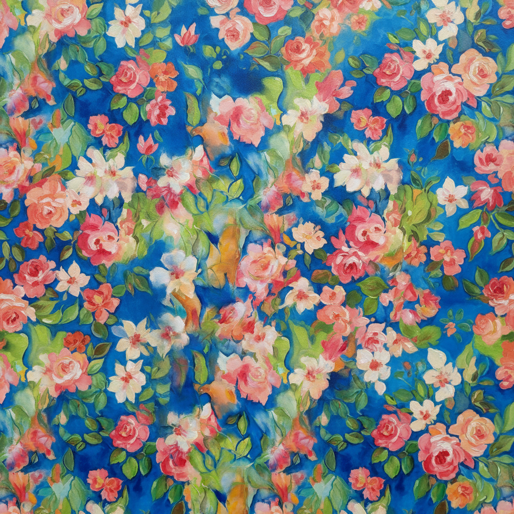 Colin's Garden — floral wallpaper pattern preview