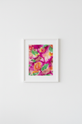 A3 painting gallery wall mockup in white frame