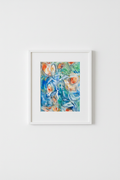 A3 painting gallery wall mockup in white frame