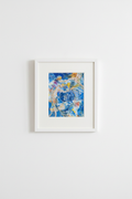 A3 mermaid painting gallery wall mockup in white frame